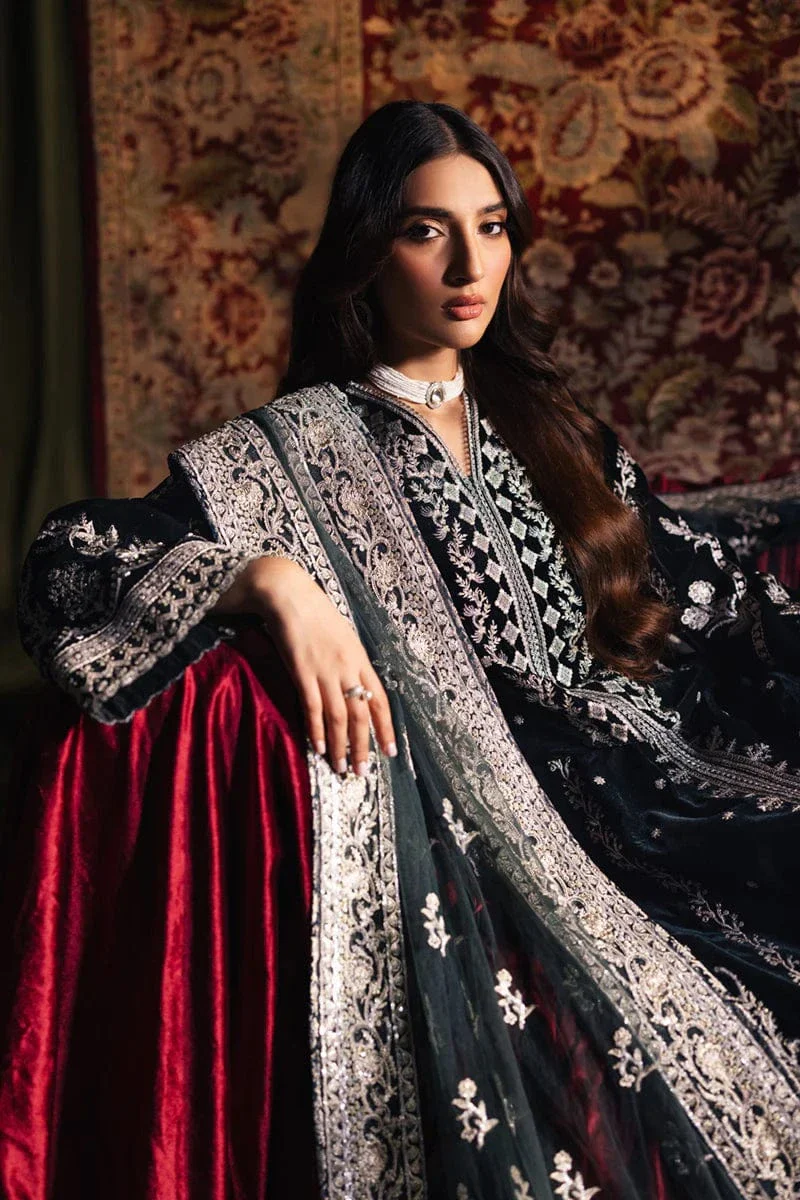 BK-03 SAMIRA - Qalamkar - Velvet Suit - Image 10