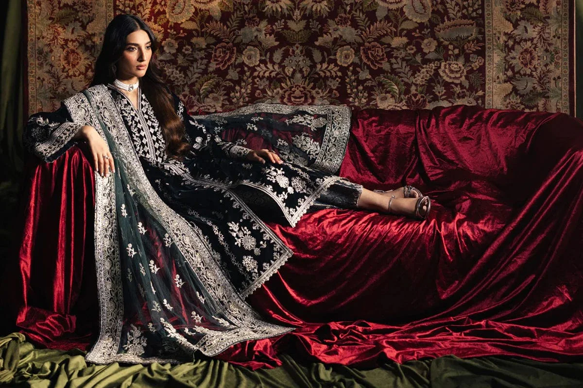 BK-03 SAMIRA - Qalamkar - Velvet Suit - Image 9