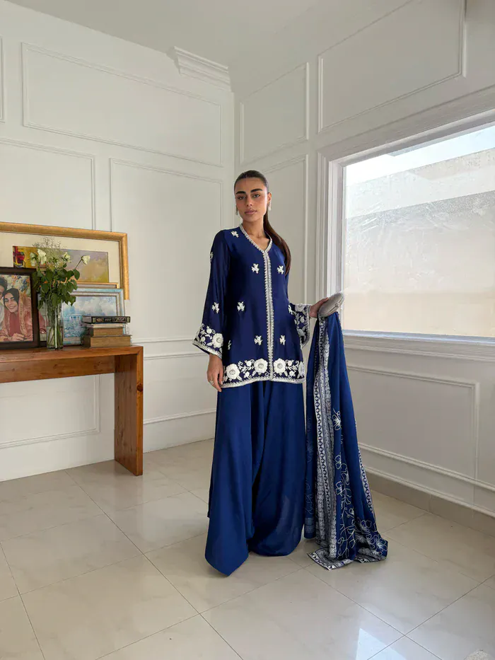 CANARY BLUE SADAF - Full Set - Pehrwaas Studio - Image 3