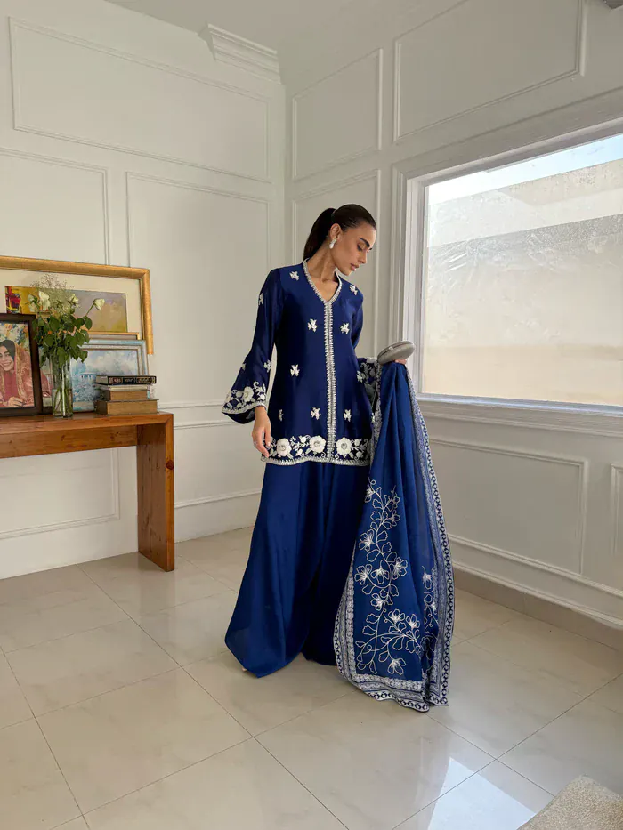 CANARY BLUE SADAF - Full Set - Pehrwaas Studio - Image 4