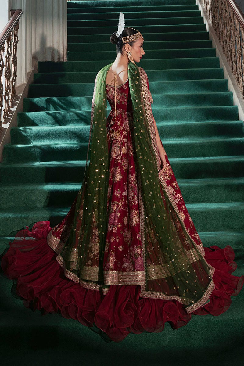 Crimson Poise - Zainab Salman - Luxury Pret - Image 10