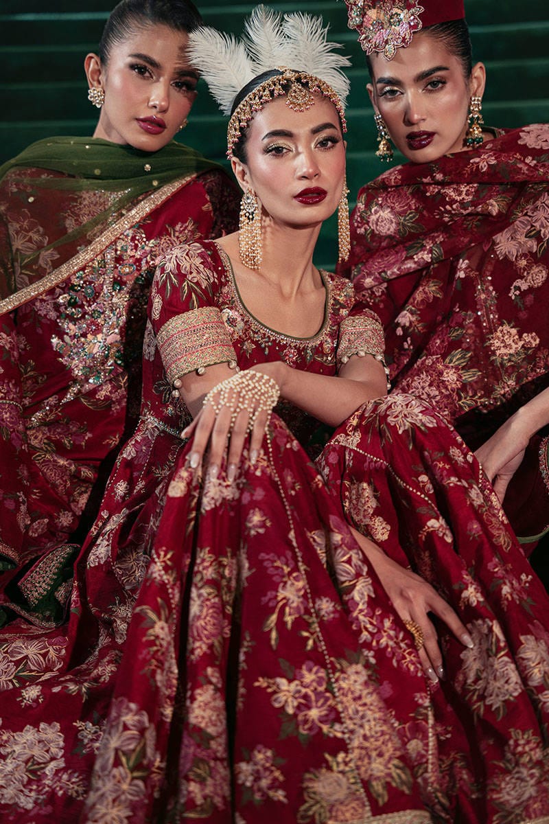 Crimson Poise - Zainab Salman - Luxury Pret - Image 11