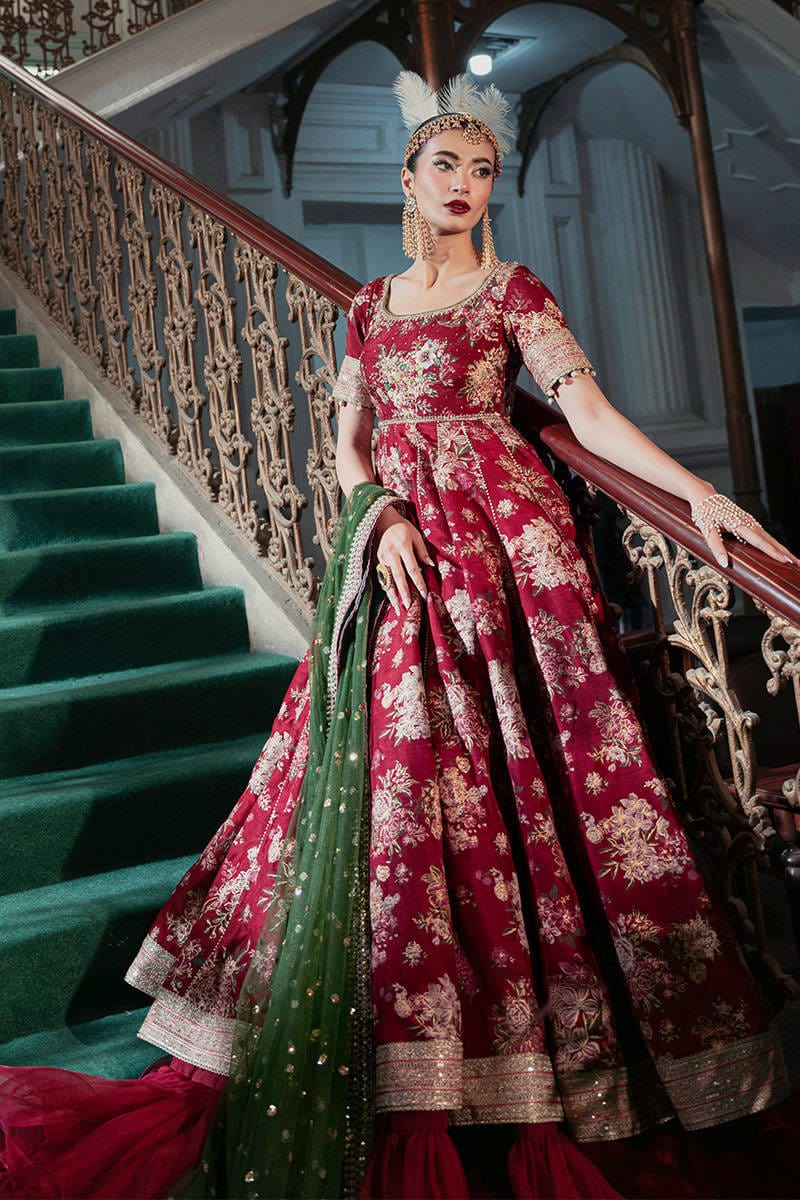 Crimson Poise - Zainab Salman - Luxury Pret - Image 5