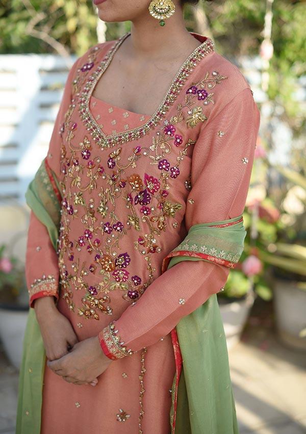 Rameen With Pants And Dupatta - Image 3