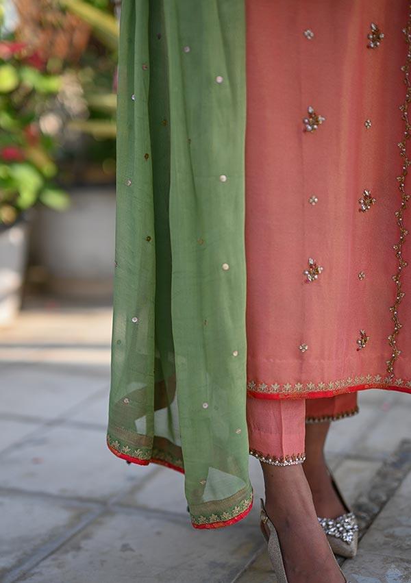 Rameen With Pants And Dupatta - Image 5