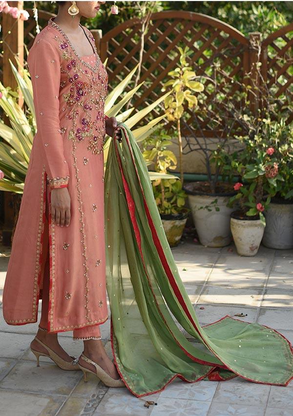 Rameen With Pants And Dupatta - Image 6