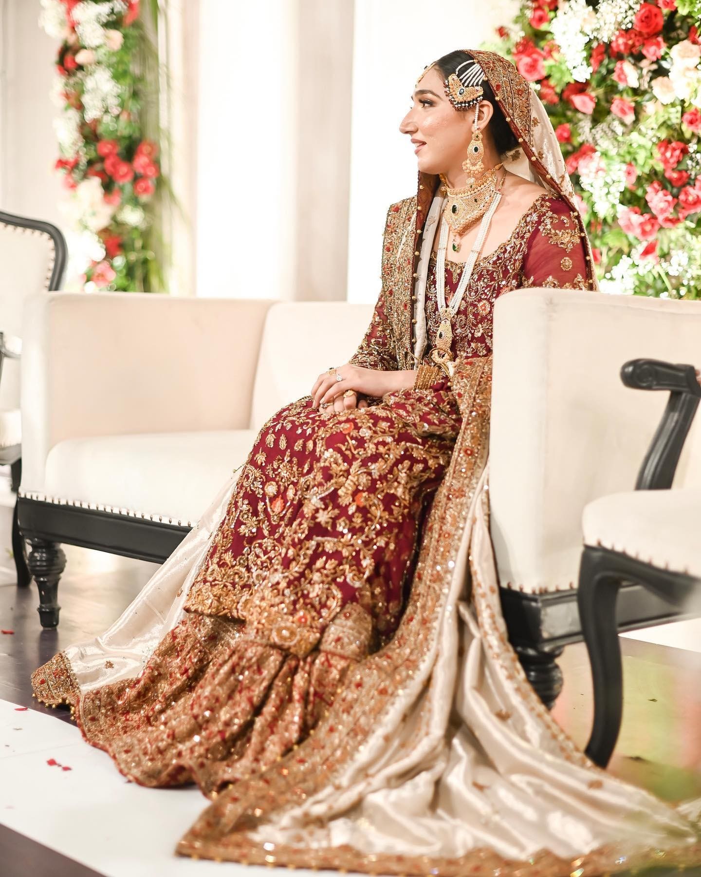 Red and White Bridal - Shakeelz By Zeeshan And Danish - Bridal Dress - Image 5